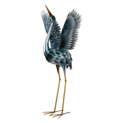 Seablue Crane – Wings Up 38″
