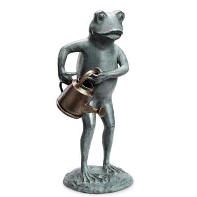 Green Thumb Frog Garden Statue