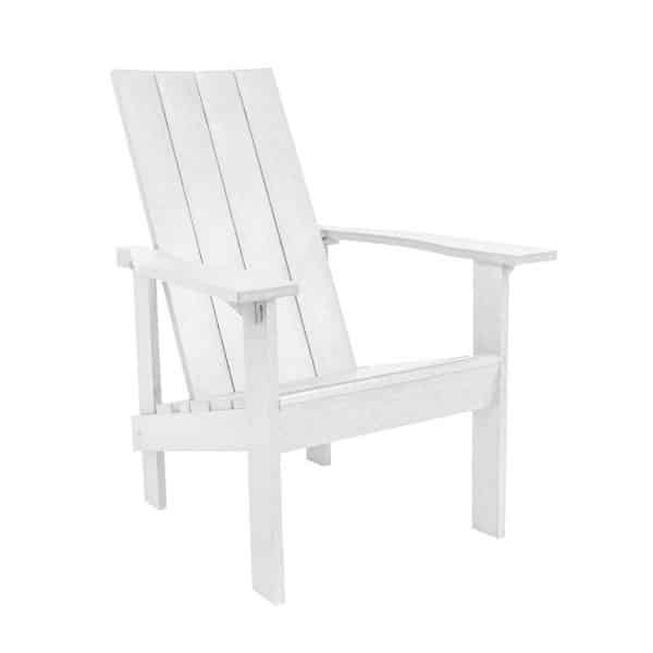 CR Plastics, Modern Adirondack Chair, White