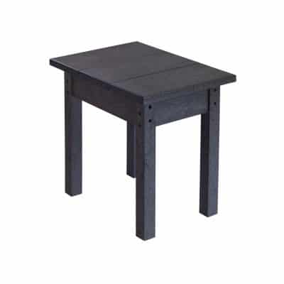 CR Plastics, Rectangular Sm Table, Black