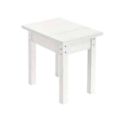 CR Plastics, Rectangular Sm Table, White