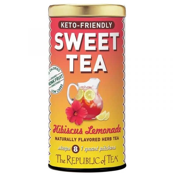 Keto-Friendly Sweet Hibiscus Lemonade Herbal Tea