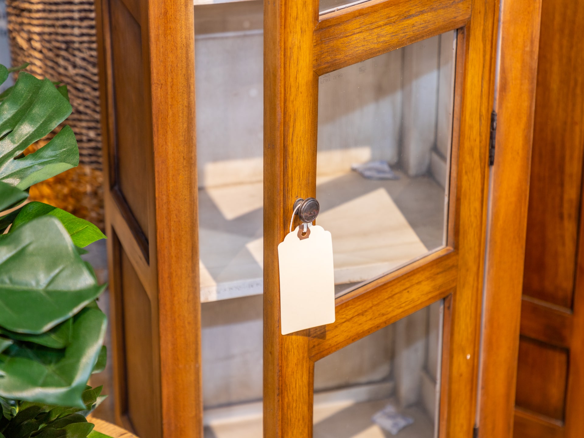 Juqui Display Cabinet With 1 Door – Honey