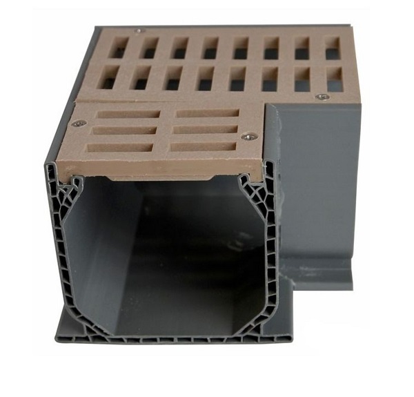 Channel Drain Mini Channel Fab.90 Deg w/Sand Grate