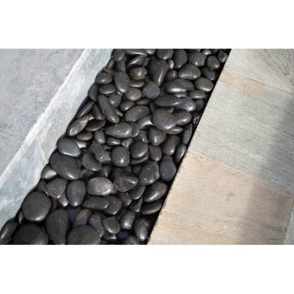 Piedra Black Polished 1-2" 40LB - Image 2