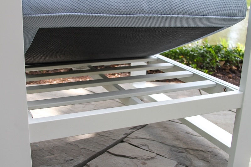 Outdoor Interiors, White Aluminum Seating Collection - Image 6