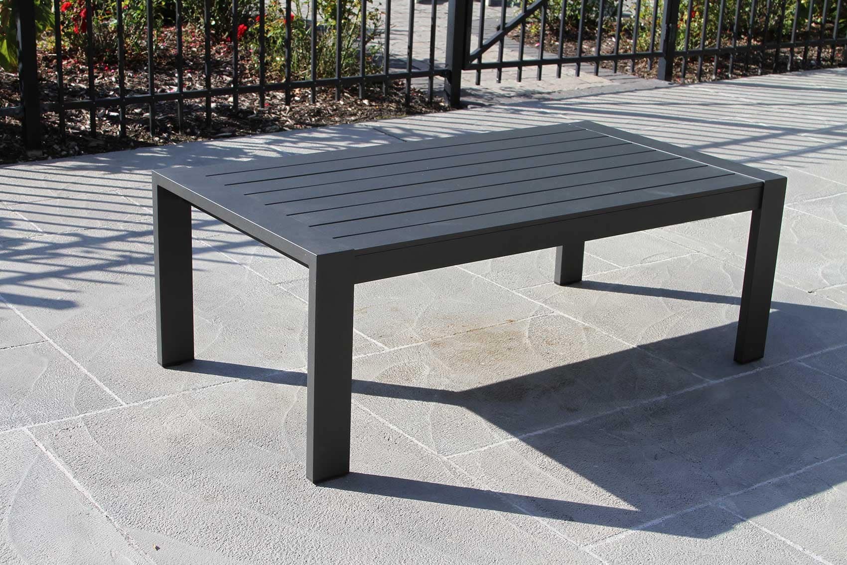Outdoor Interiors, Black Aluminum Seating Collection - Image 6