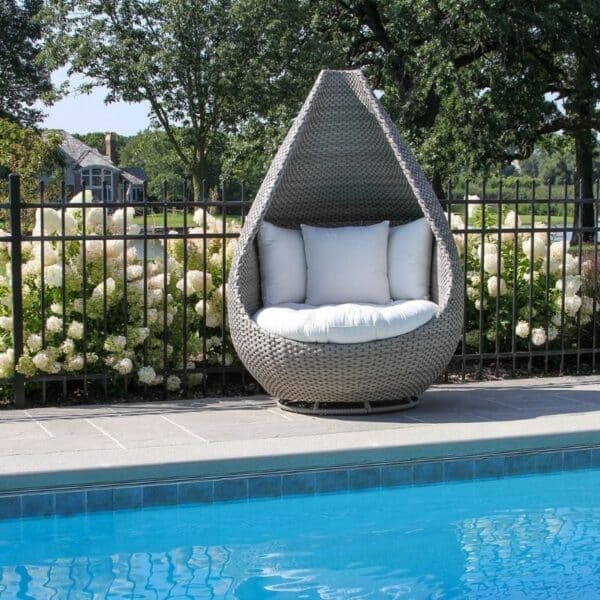 Outdoor Interiors, Tagine Swivel Cuddle Chair