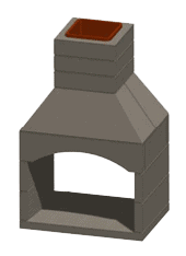 Stone Age Fireplace Kit Contractor See Thru Arched