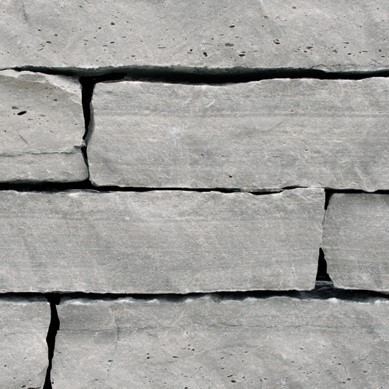 Close up of Fond du Lac Gray wall pieces