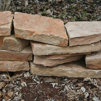 Stack of Highland Brown cut drywall stone