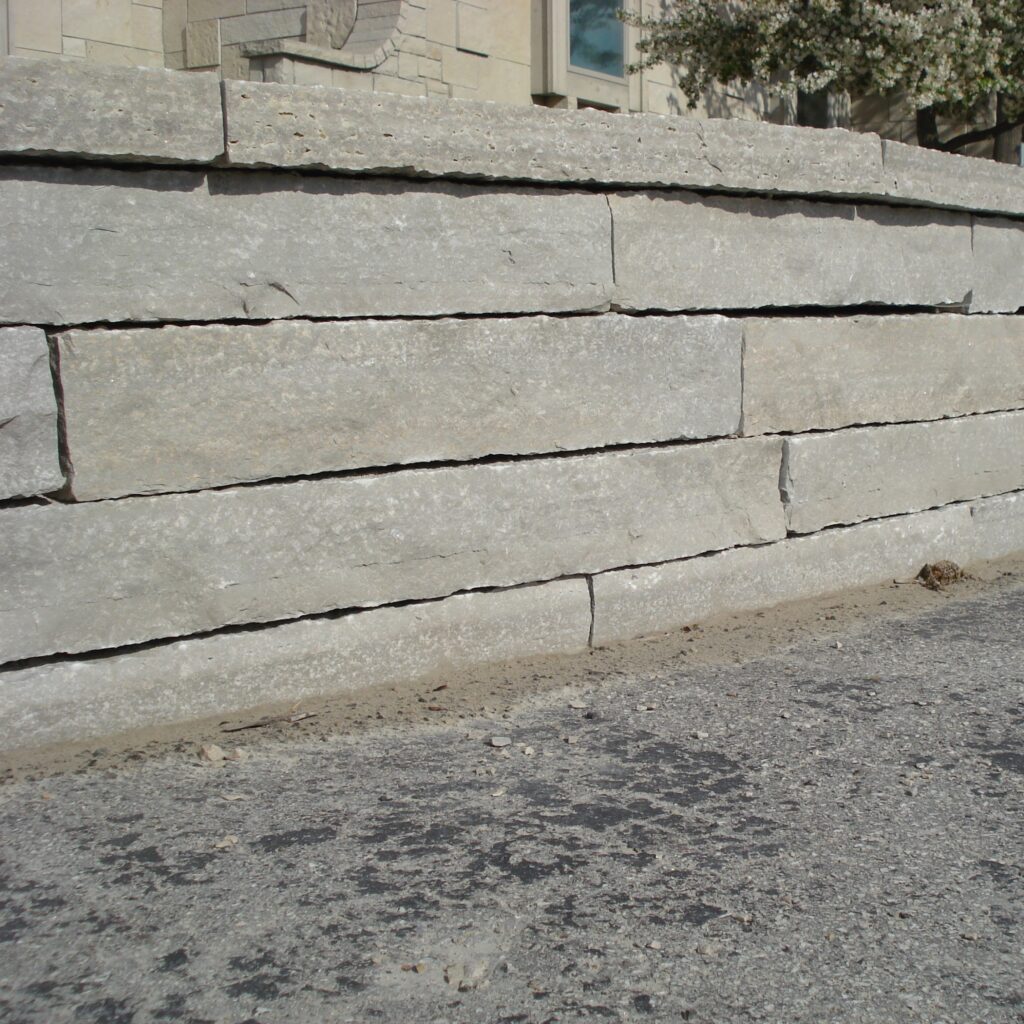 Clean Mountain Crest seat wall with coping