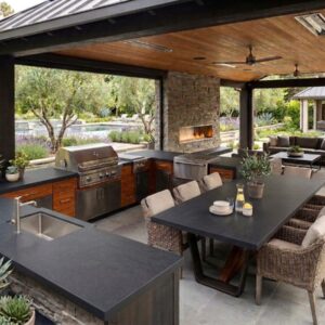 Slab Lime Black Nat. Cleft 2" Thick Sq.Ft.