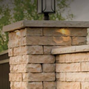 High Format Dimensional Column Cap Buff 34"x34"