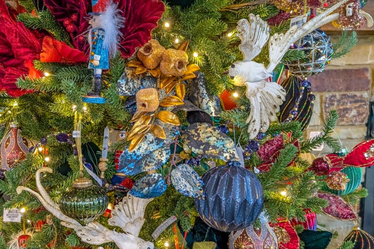 Ornaments on Regal Nutcracker Tree