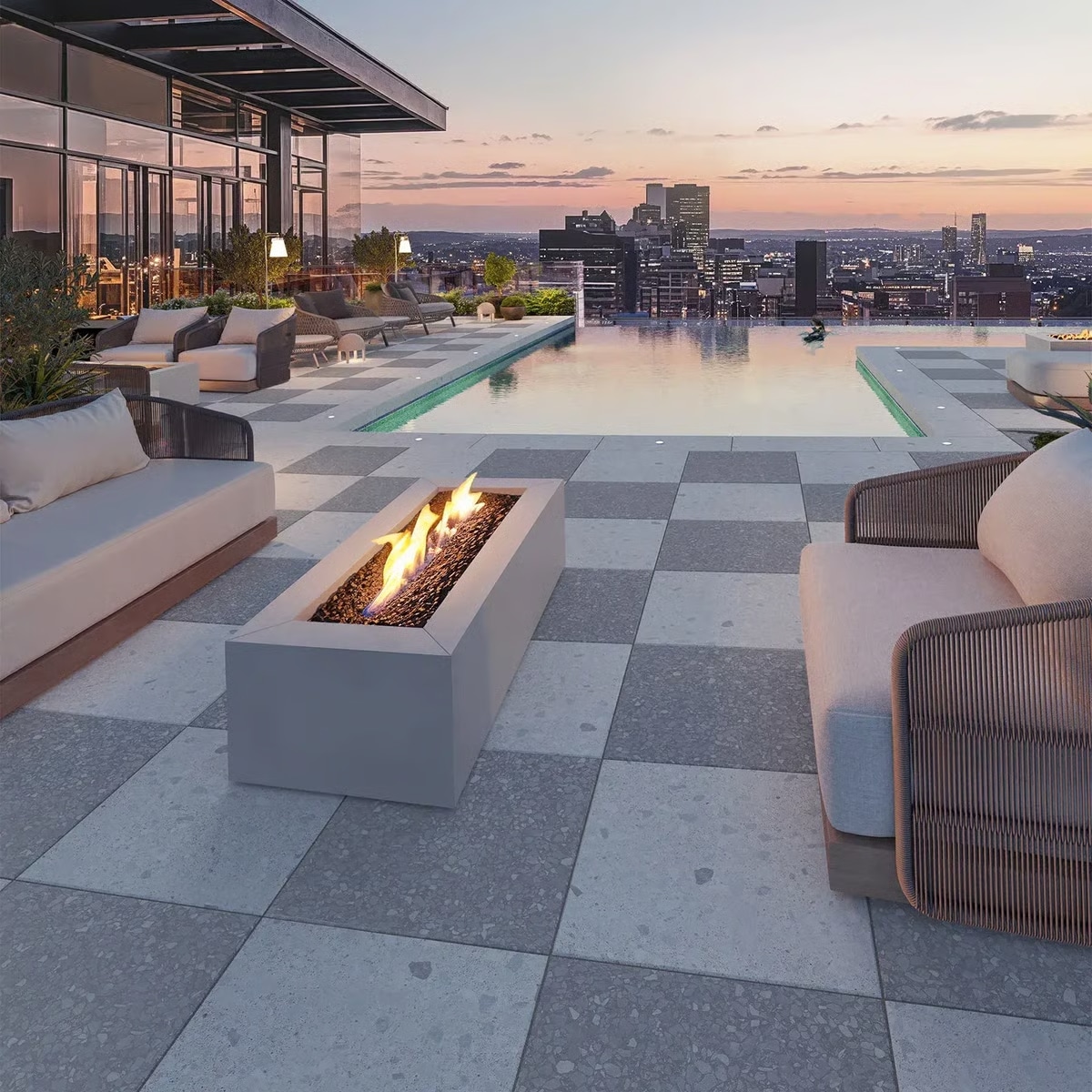 Techo, Terrazzo Slab 600x600x60 Moonrock Grey - Image 2