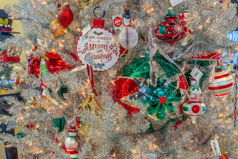 Ornaments on Vintage Cheer Tree