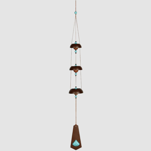 Temple Bells Chime- Rust,Turq