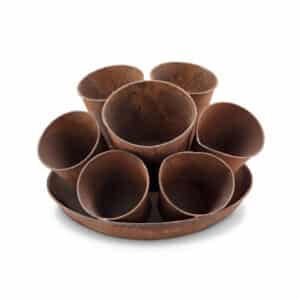 Rustic Seven-Pot Planter