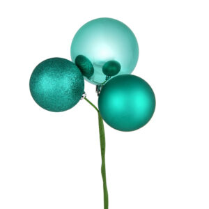 EXT-Accent, Ornament, 3-Ball, Teal